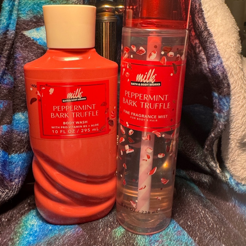 Peppermint Bark Truffle Body Care “Milk Bar” Collaboration BBW NWT